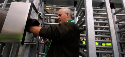 Ferencv&aacute;ros scoort met PalmSecure