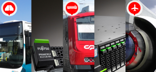 Fujitsu servers ter land, op het spoor en in de lucht
